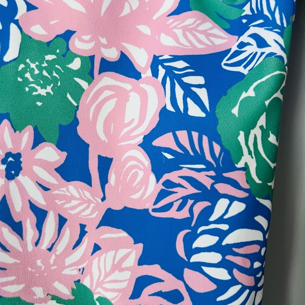 Tory Burch Printed Crepe Straight-Leg Trousers | SS Floral | Size 4 - Picture 5 of 9